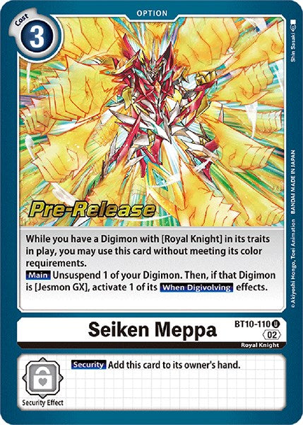 Seiken Meppa [BT10-110] [Xros Encounter Pre-Release Cards] | Card Merchant Takapuna