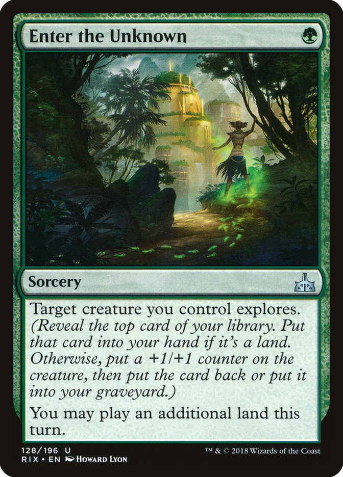 Enter the Unknown [Rivals of Ixalan] | Card Merchant Takapuna