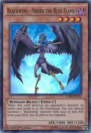 Blackwing - Shura the Blue Flame [LC5D-EN114] Ultra Rare | Card Merchant Takapuna