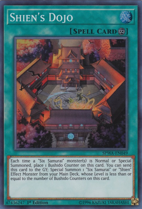 Shien's Dojo [SPWA-EN049] Super Rare | Card Merchant Takapuna