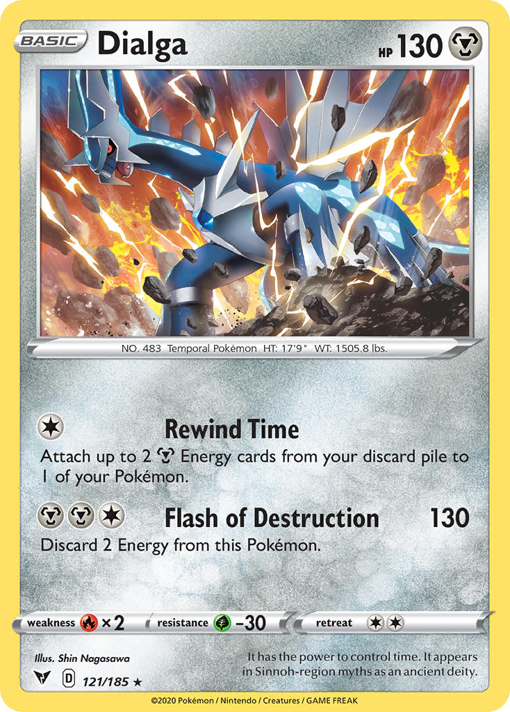 Dialga (121/185) [Sword & Shield: Vivid Voltage] | Card Merchant Takapuna