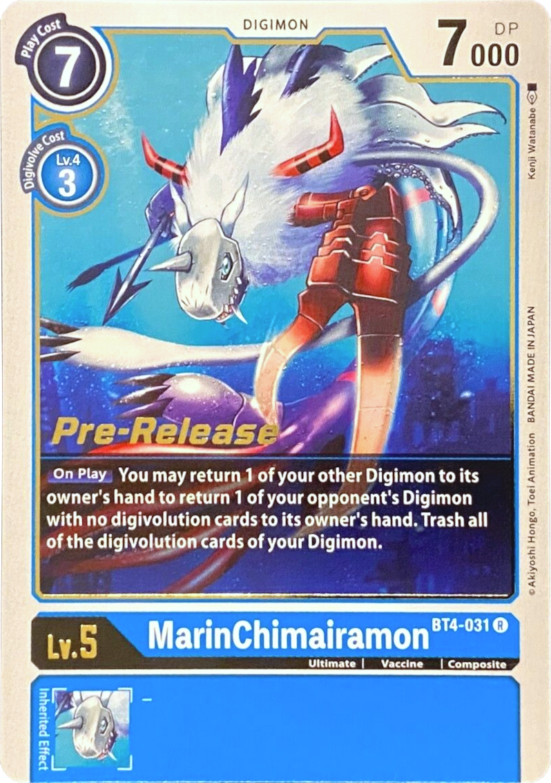 MarinChimairamon [BT4-031] [Great Legend Pre-Release Promos] | Card Merchant Takapuna