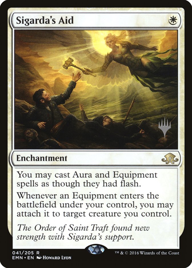 Sigarda's Aid (Promo Pack) [Eldritch Moon Promos] | Card Merchant Takapuna