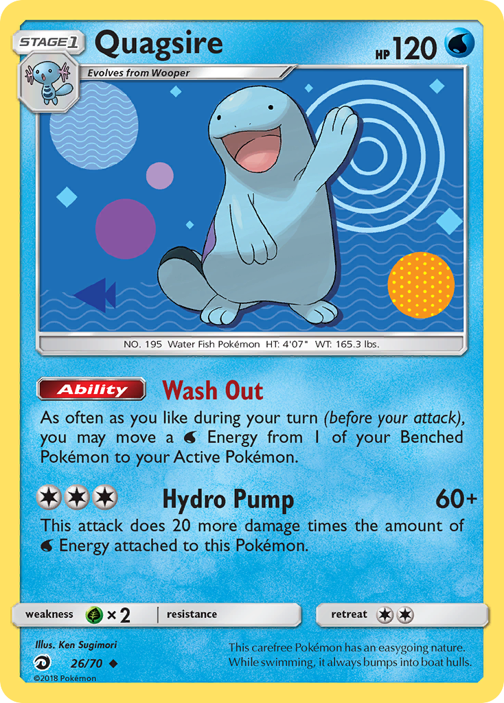 Quagsire (26/70) [Sun & Moon: Dragon Majesty] | Card Merchant Takapuna