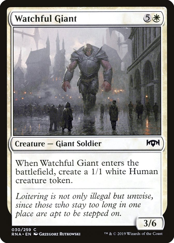 Watchful Giant [Ravnica Allegiance] | Card Merchant Takapuna