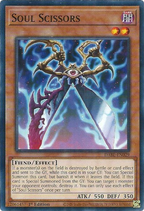 Soul Scissors [DABL-EN029] Common | Card Merchant Takapuna