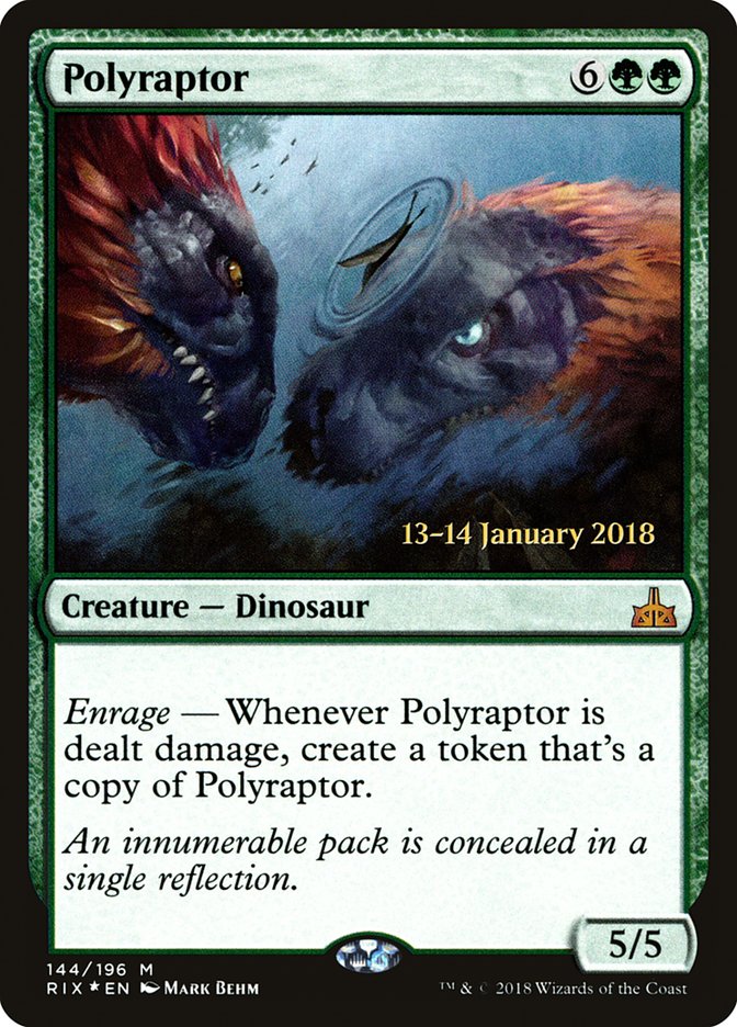 Polyraptor [Rivals of Ixalan Prerelease Promos] | Card Merchant Takapuna