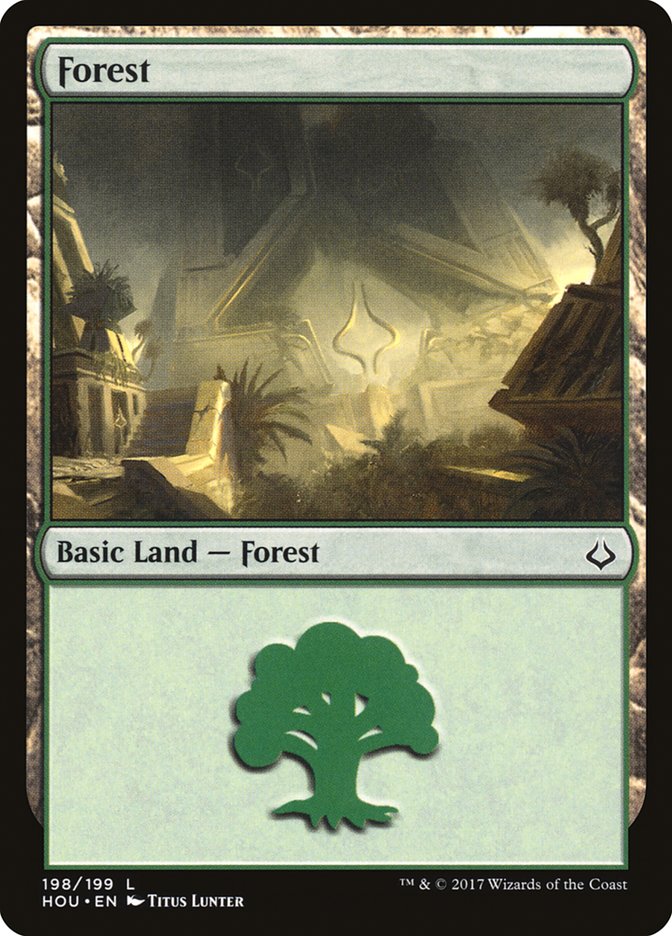 Forest (198) [Hour of Devastation] | Card Merchant Takapuna