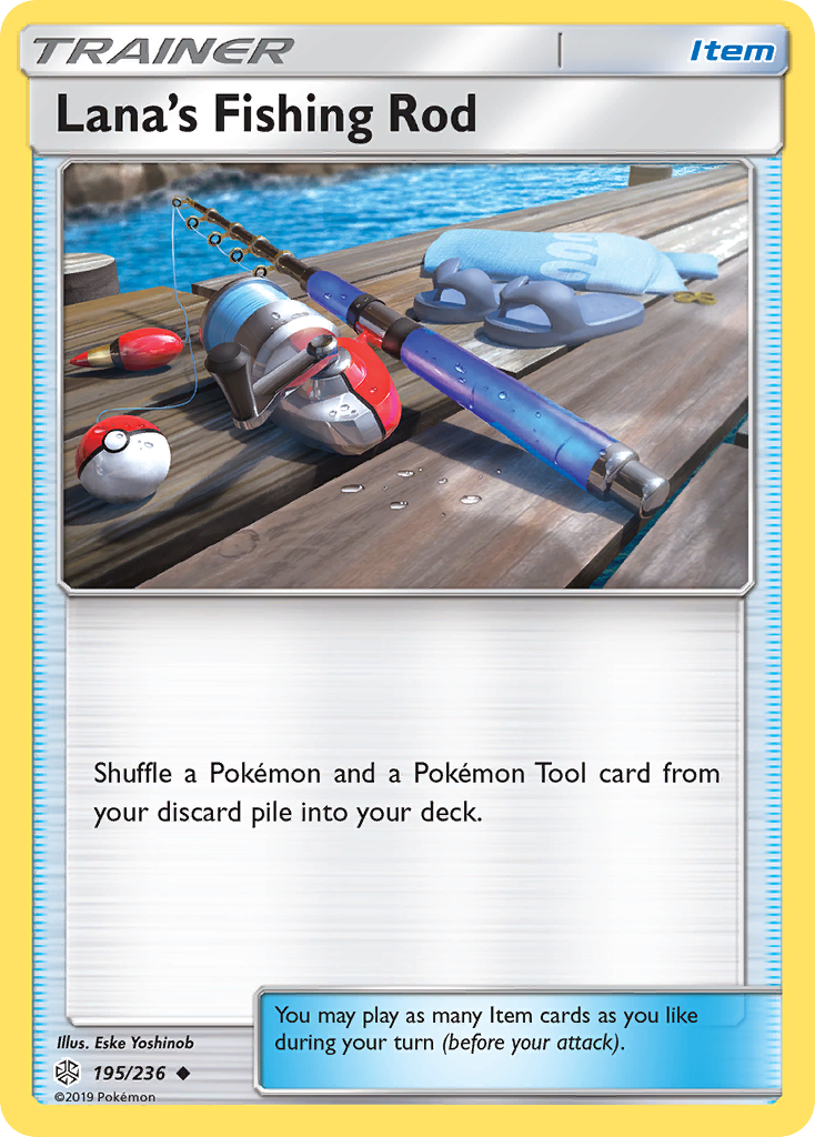 Lana's Fishing Rod (195/236) [Sun & Moon: Cosmic Eclipse] | Card Merchant Takapuna