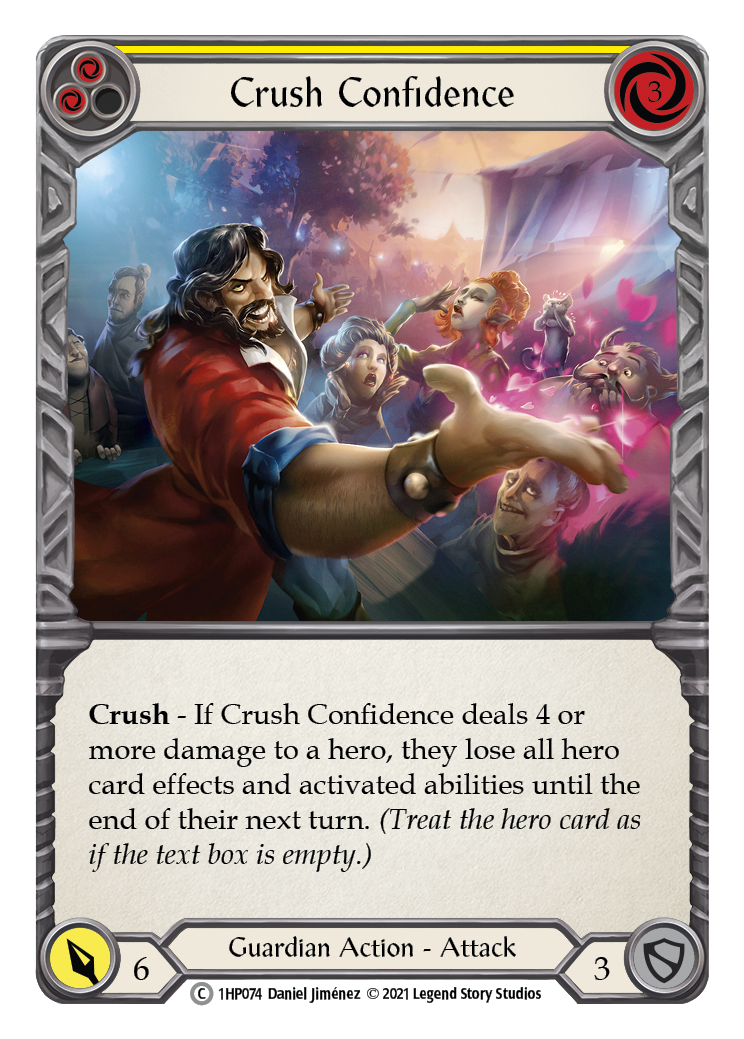 Crush Confidence (Yellow) [1HP074] (History Pack 1) | Card Merchant Takapuna