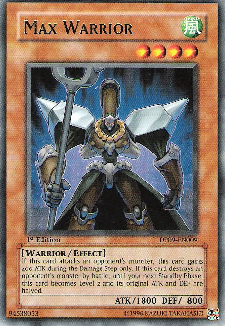 Max Warrior [DP09-EN009] Rare | Card Merchant Takapuna