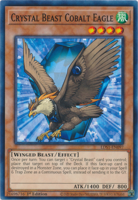 Crystal Beast Cobalt Eagle [LDS1-EN097] Common | Card Merchant Takapuna