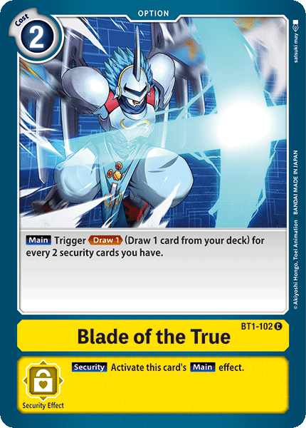 Blade of the True [BT1-102] [Release Special Booster Ver.1.0] | Card Merchant Takapuna