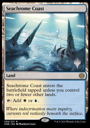 Seachrome Coast (Promo Pack) [Phyrexia: All Will Be One Promos] | Card Merchant Takapuna