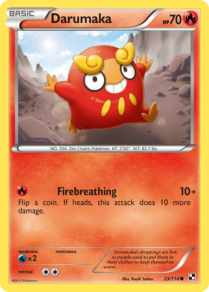 Darumaka (23/114) [Black & White: Base Set] | Card Merchant Takapuna