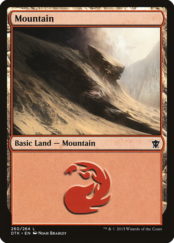 Mountain (260) [Dragons of Tarkir] | Card Merchant Takapuna