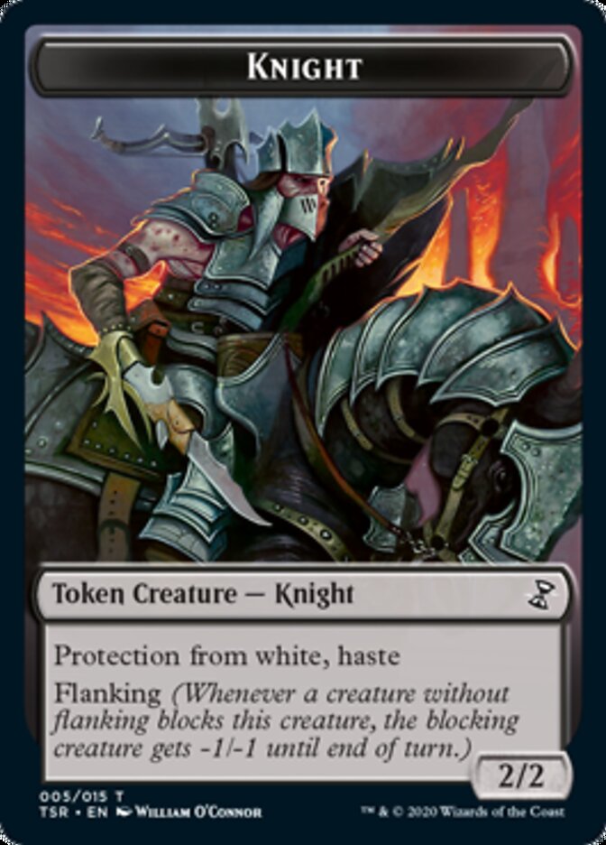 Knight Token [Time Spiral Remastered Tokens] | Card Merchant Takapuna