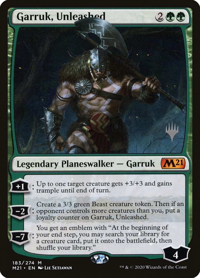 Garruk, Unleashed (Promo Pack) [Core Set 2021 Promos] | Card Merchant Takapuna