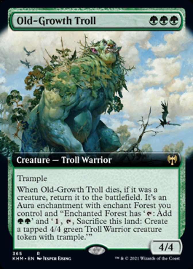 Old-Growth Troll (Extended Art) [Kaldheim] | Card Merchant Takapuna