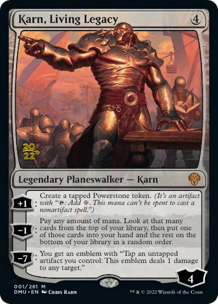 Karn, Living Legacy [Dominaria United Prerelease Promos] | Card Merchant Takapuna