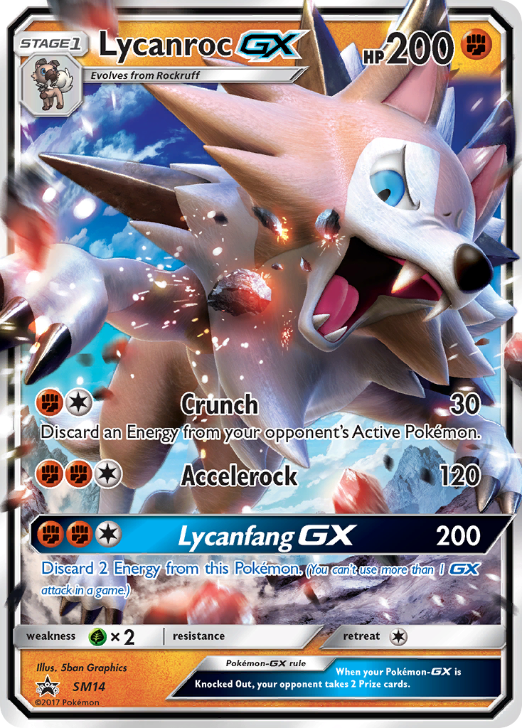 Lycanroc GX (SM14) [Sun & Moon: Black Star Promos] | Card Merchant Takapuna