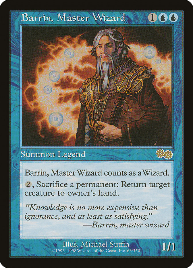 Barrin, Master Wizard [Urza's Saga] | Card Merchant Takapuna