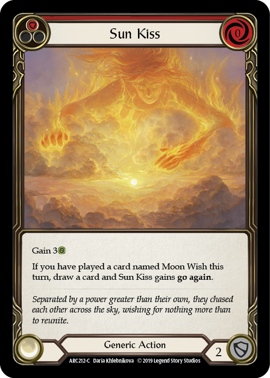 Sun Kiss (Red) [ARC212-C] (Arcane Rising)  1st Edition Normal | Card Merchant Takapuna