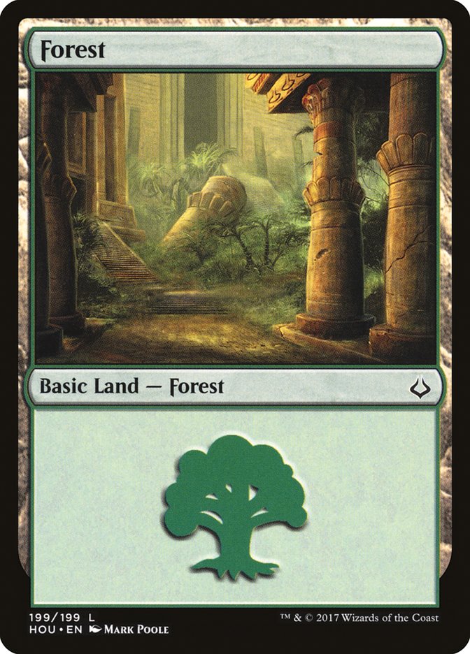 Forest (199) [Hour of Devastation] | Card Merchant Takapuna