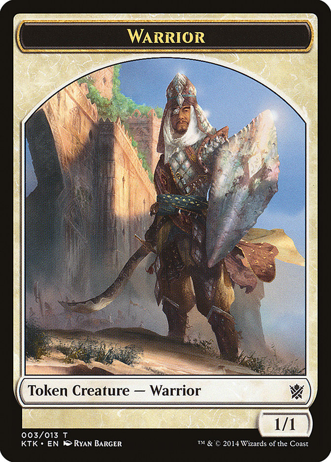 Warrior Token (003/013) [Khans of Tarkir Tokens] | Card Merchant Takapuna