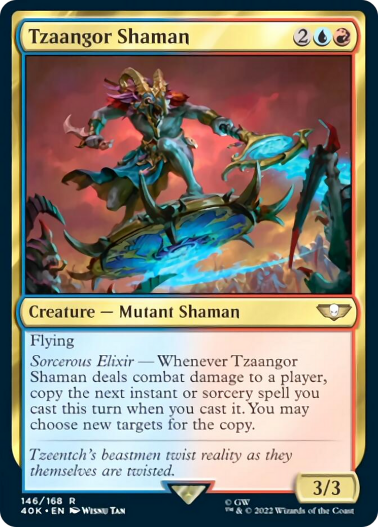 Tzaangor Shaman (Surge Foil) [Warhammer 40,000] | Card Merchant Takapuna