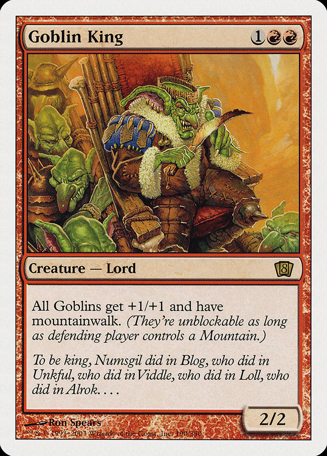 Goblin King [Eighth Edition] | Card Merchant Takapuna