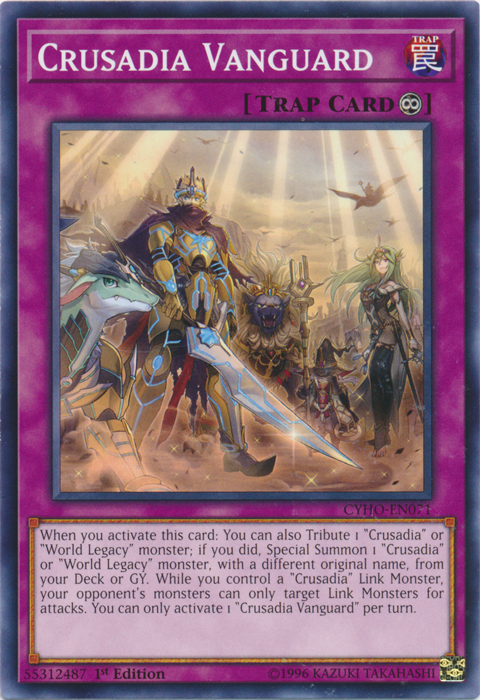 Crusadia Vanguard [CYHO-EN071] Common | Card Merchant Takapuna