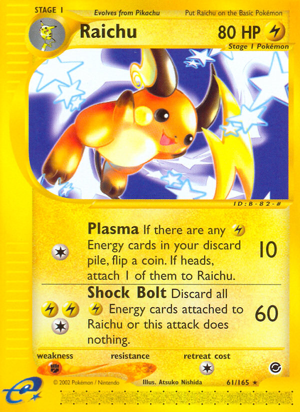 Raichu (61/165) [Expedition: Base Set] | Card Merchant Takapuna