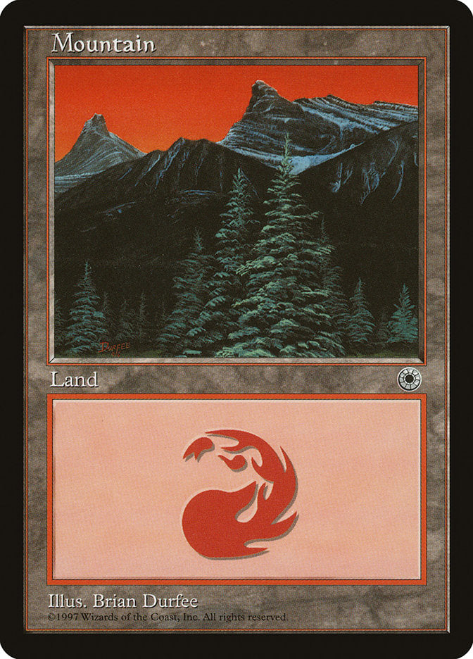 Mountain (9/6 Signature / Tallest Peak Center) [Portal] | Card Merchant Takapuna