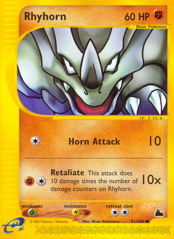 Rhyhorn (91/144) [Skyridge] | Card Merchant Takapuna