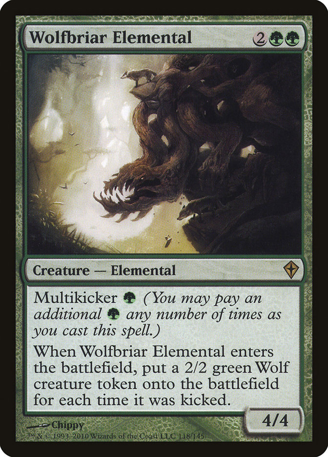 Wolfbriar Elemental [Worldwake] | Card Merchant Takapuna