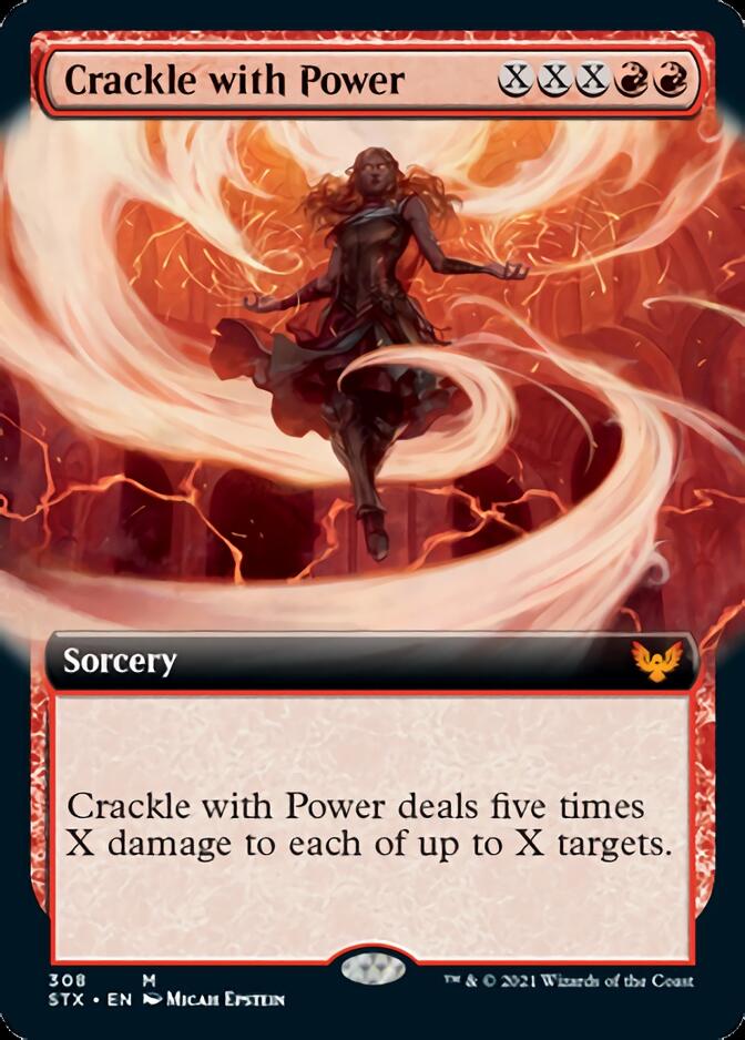 Crackle with Power (Extended Art) [Strixhaven: School of Mages] | Card Merchant Takapuna