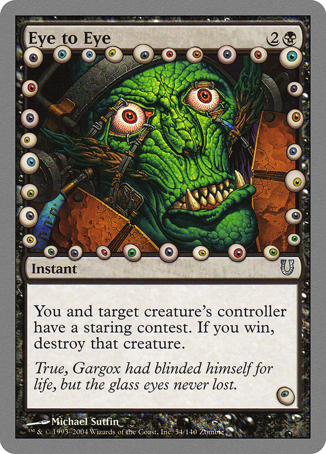 Eye to Eye [Unhinged] | Card Merchant Takapuna