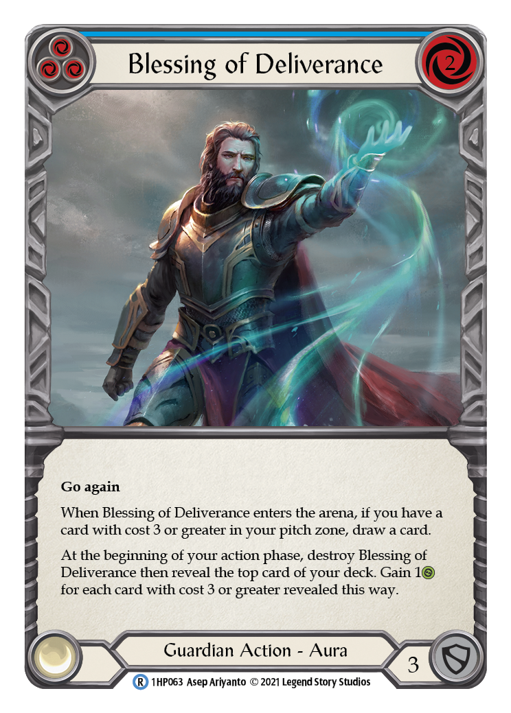 Blessing of Deliverance (Blue) [1HP063] (History Pack 1) | Card Merchant Takapuna