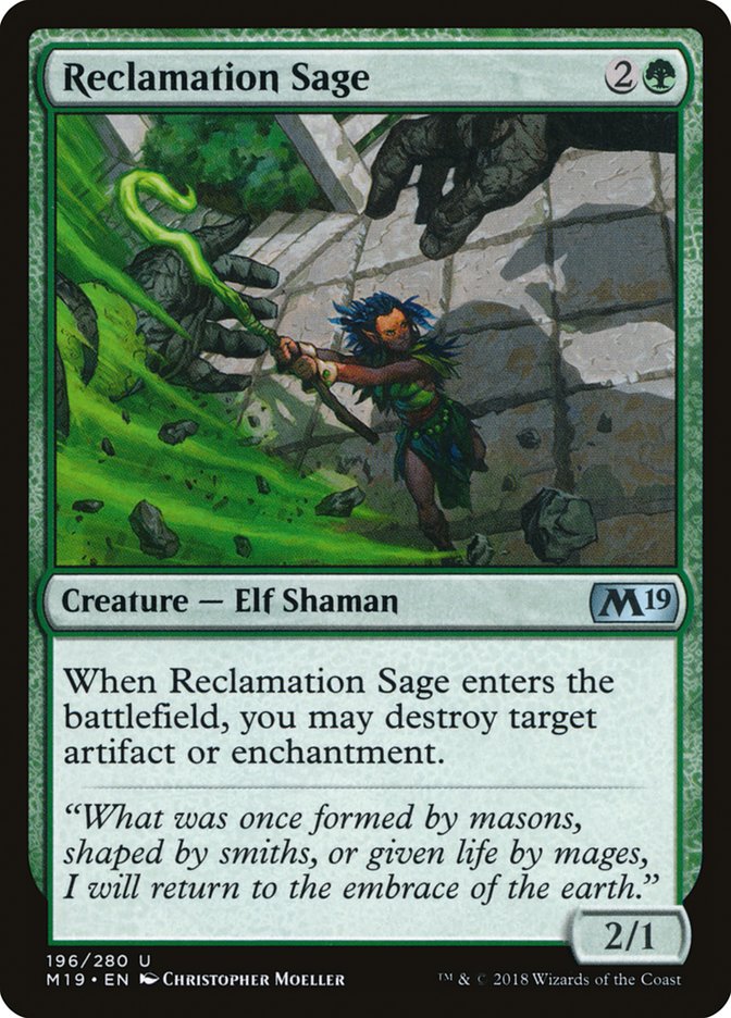 Reclamation Sage [Core Set 2019] | Card Merchant Takapuna