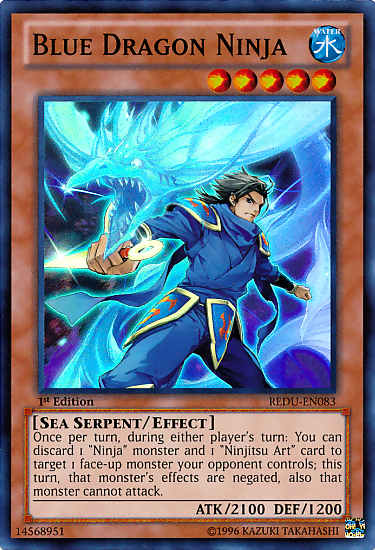 Blue Dragon Ninja [REDU-EN083] Super Rare | Card Merchant Takapuna