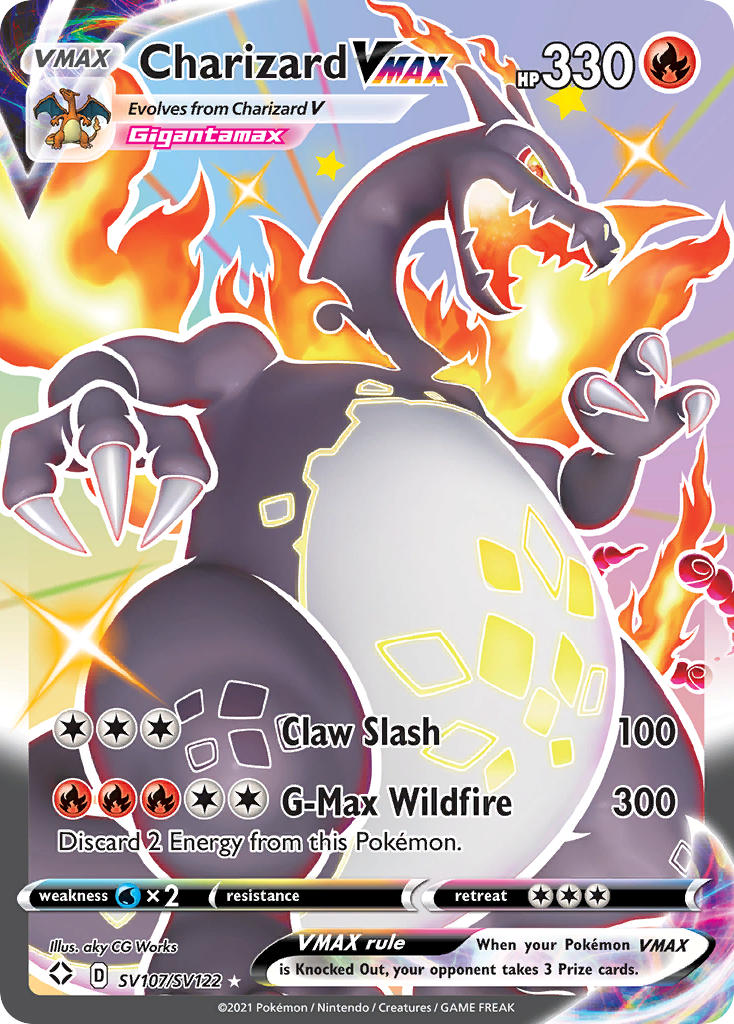 Charizard VMAX (SV107/SV122) [Sword & Shield: Shining Fates] | Card Merchant Takapuna