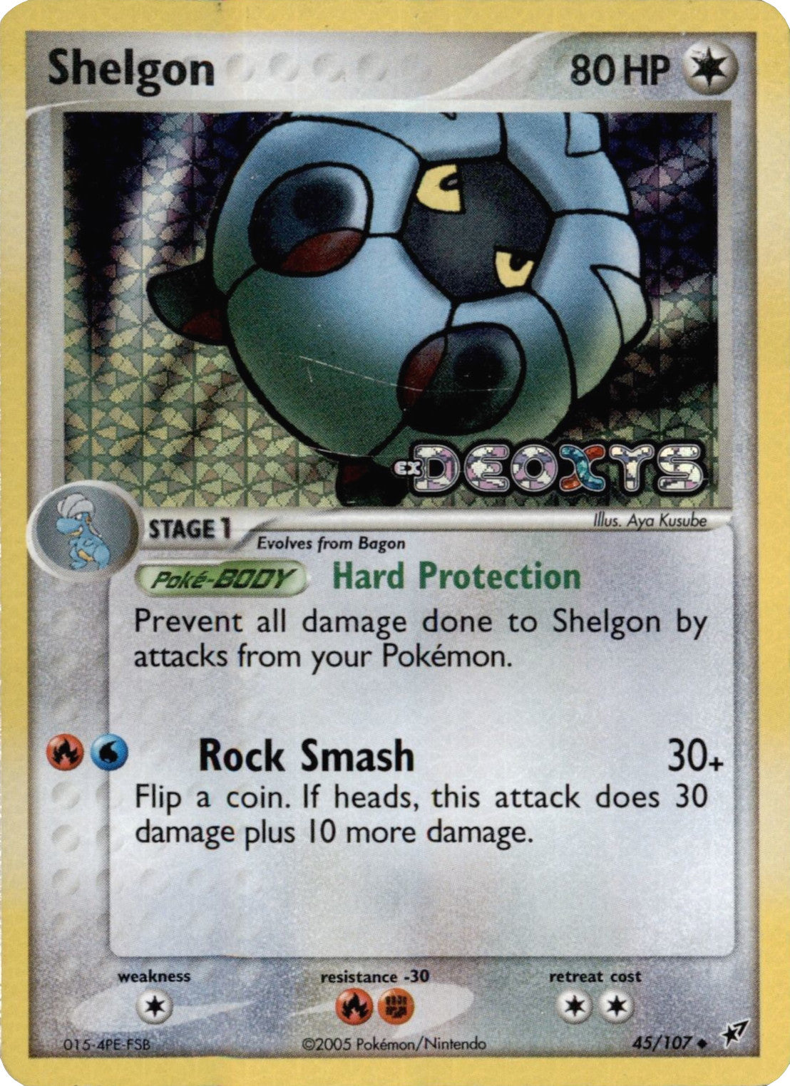 Shelgon (45/107) (Stamped) [EX: Deoxys] | Card Merchant Takapuna