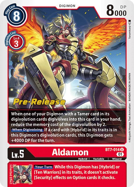 Aldamon [BT7-014] [Next Adventure Pre-Release Cards] | Card Merchant Takapuna