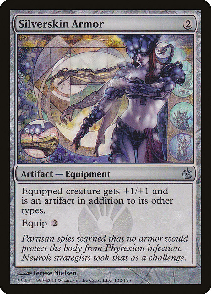 Silverskin Armor [Mirrodin Besieged] | Card Merchant Takapuna