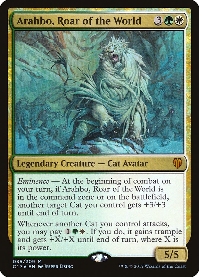 Arahbo, Roar of the World [Commander 2017] | Card Merchant Takapuna