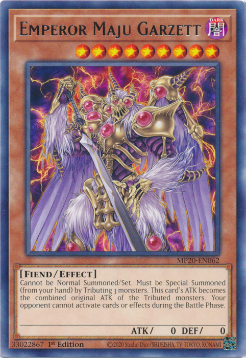 Emperor Maju Garzett [MP20-EN062] Rare | Card Merchant Takapuna