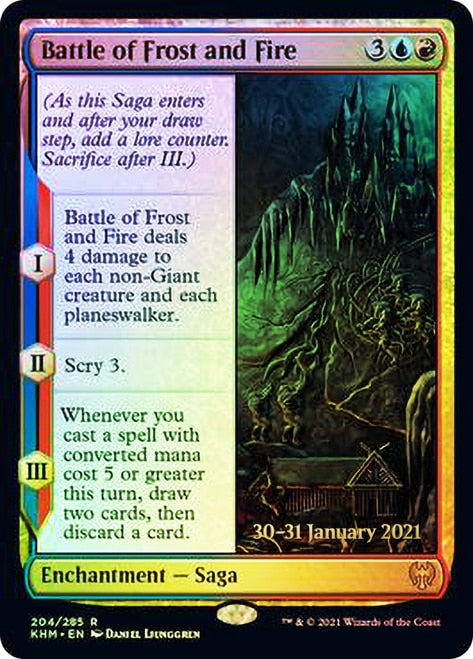 Battle of Frost and Fire [Kaldheim Prerelease Promos] | Card Merchant Takapuna