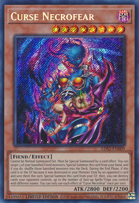 Curse Necrofear [LDS3-EN009] Secret Rare | Card Merchant Takapuna