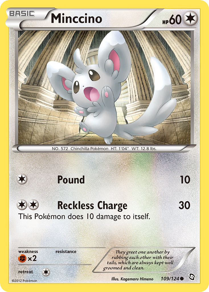 Minccino (109/124) [Black & White: Dragons Exalted] | Card Merchant Takapuna